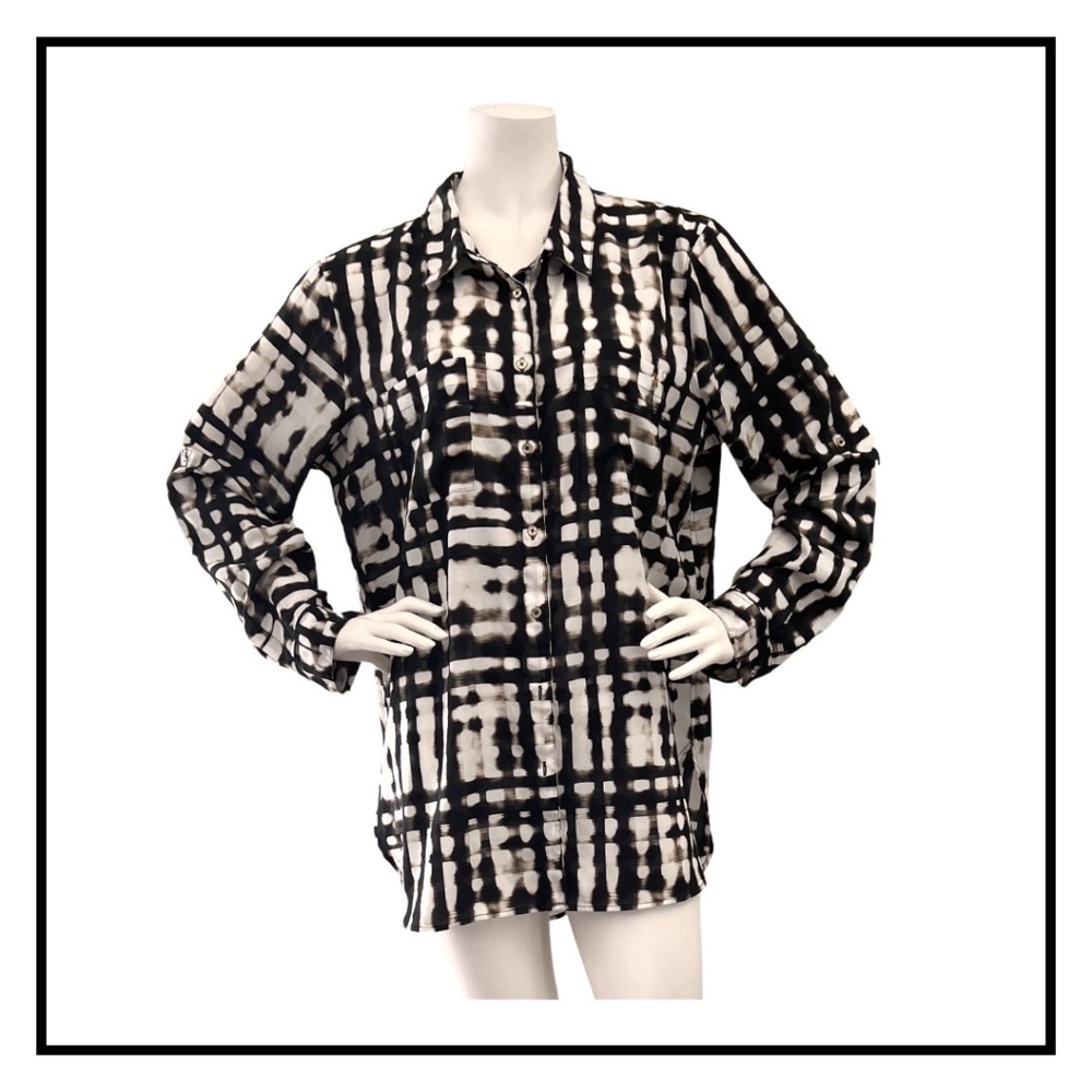 Calvin Klein Chiffon Printed Blouse